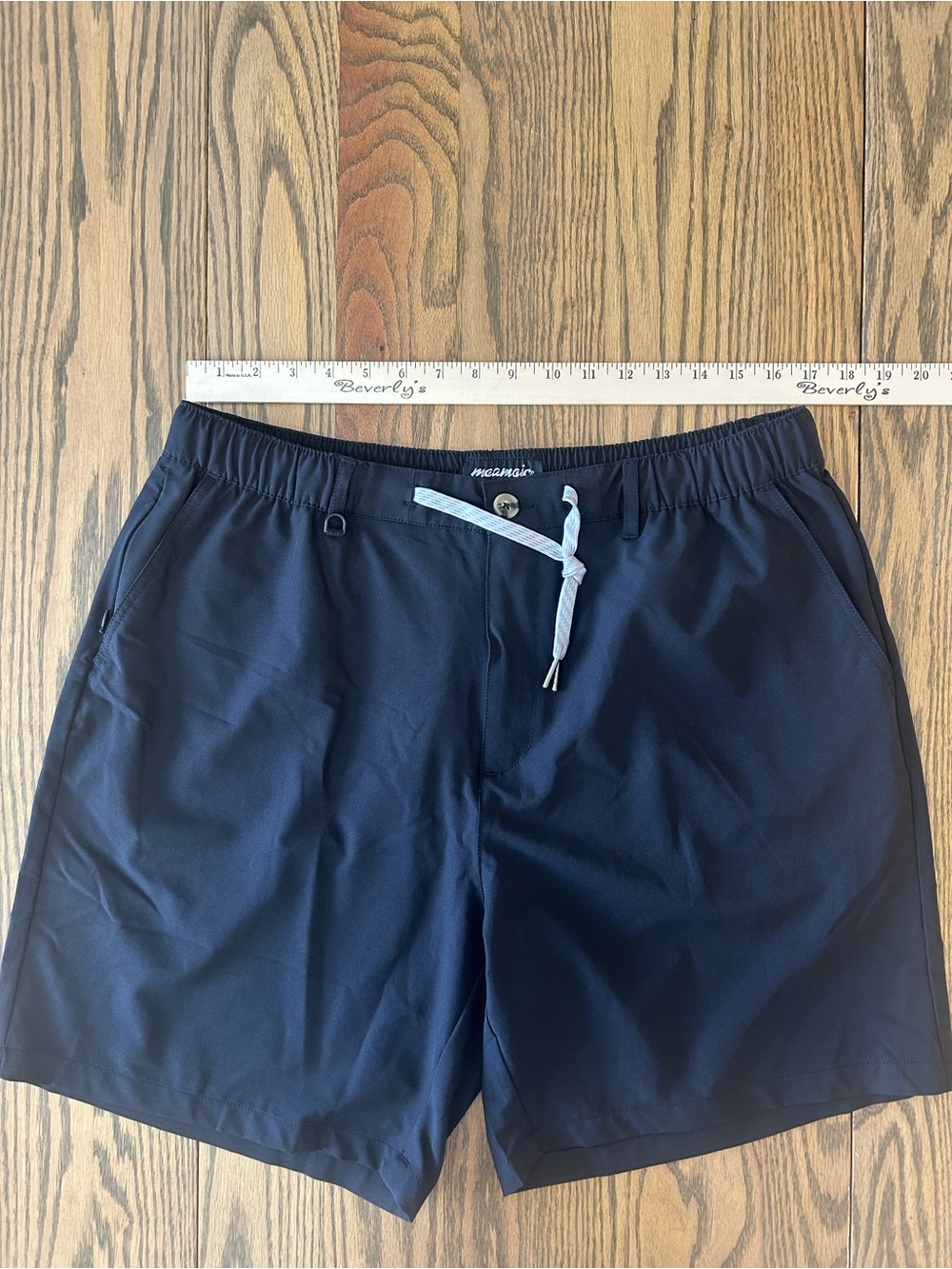 Men's Black Maamgic 7 inch Shorts, classic fit, quick dry, multi pocket, XXL